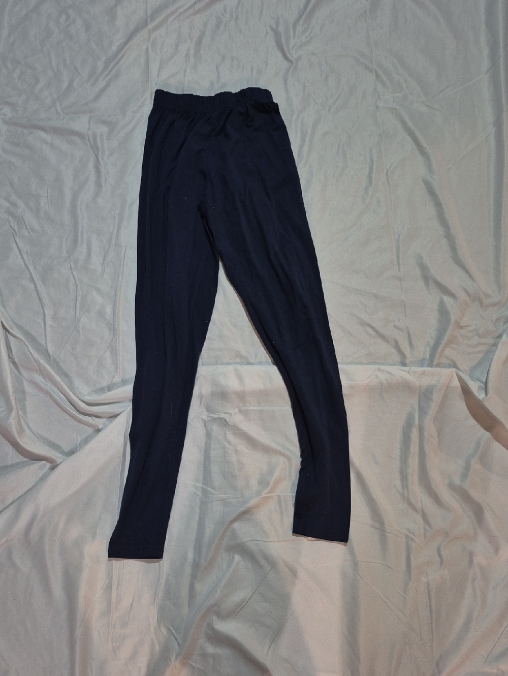 Say What? Dark Navy Girls' Leggings - Elastic Waist